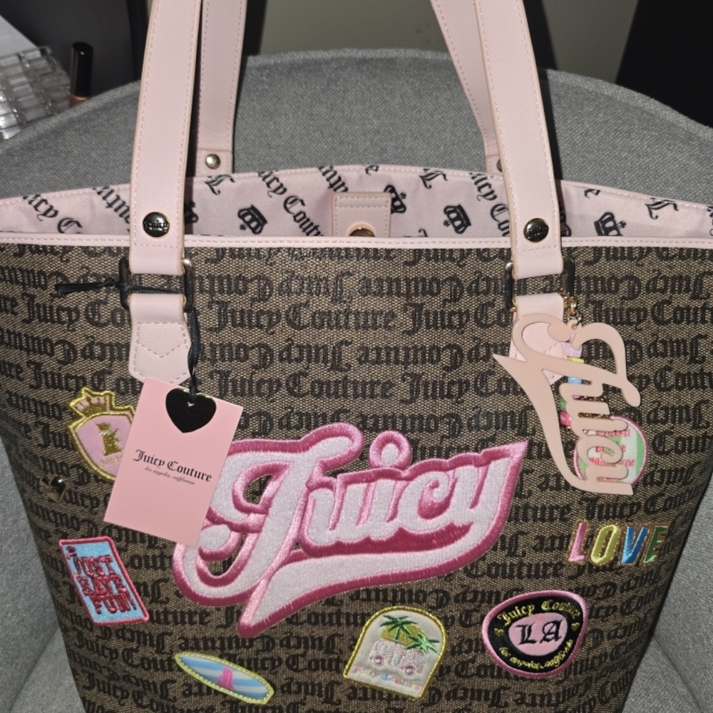 Juicy Couture "RUN THE WORLD" Tote Bag
